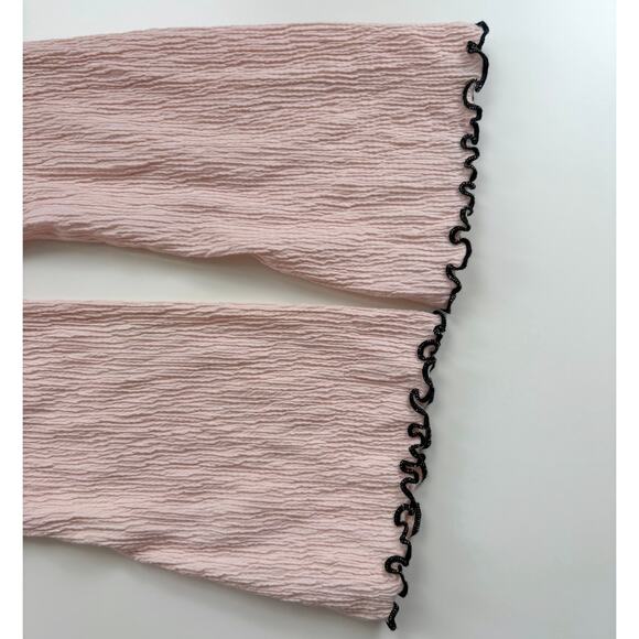 Nation LTD Daisy Collared Top in Pink Size Large - Picture 5 of 10